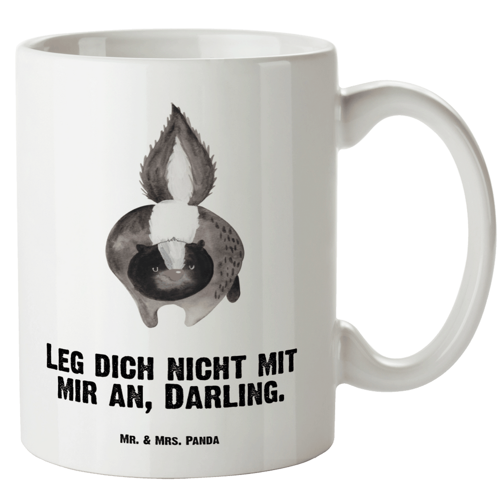 XL Tasse Stinktier Angriff XL Tasse, Große Tasse, Grosse Kaffeetasse, XL Becher, XL Teetasse, spülmaschinenfest, Jumbo Tasse, Groß, Stinktier, Skunk, Wildtier, Raubtier, Stinker, Stinki, wütend, Drohung