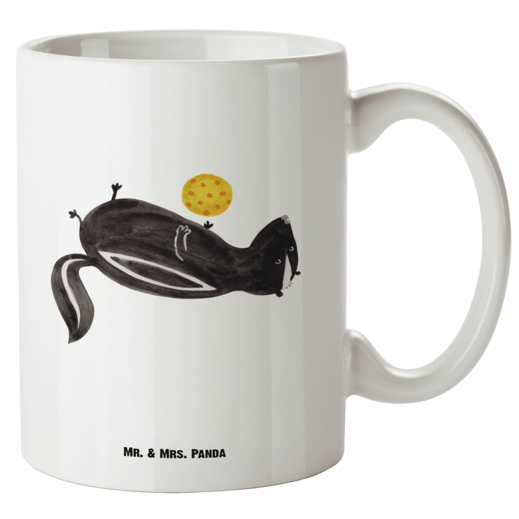 XL Tasse Stinktier Ball XL Tasse, Große Tasse, Grosse Kaffeetasse, XL Becher, XL Teetasse, spülmaschinenfest, Jumbo Tasse, Groß, Stinktier, Skunk, Wildtier, Raubtier, Stinker, Stinki, verspielt, Weisheit