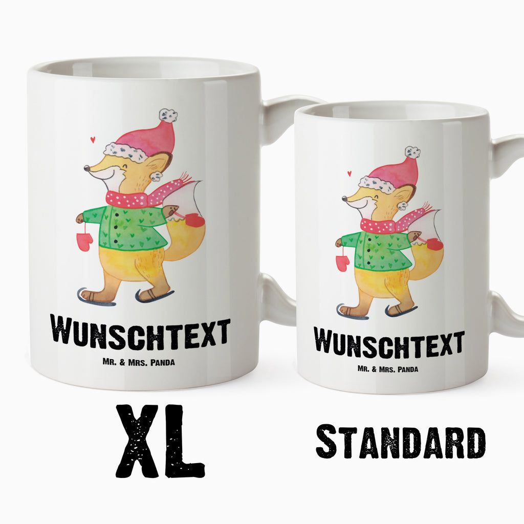 Personalisierte XL Tasse Fuchs  Schlittschuhe Personalisierte XL Tasse, Personalisierte Große Tasse, Personalisierte Grosse Kaffeetasse, PErsonalisierter XL Becher, XL Teetasse mit Namen, XL  Becher mit Namen, spülmaschinenfest, Jumbo Tasse, Groß, Personalisiert, XL Tasse mit Namen, XL Namenstasse, Jumbo Namenstasse, Winter, Weihnachten, Weihnachtsdeko, Nikolaus, Advent, Heiligabend, Wintermotiv, Weihnachtsmann, Weihnachtstage, Weihnachtsbaum, Tannenbaum, Weihnachtszeit