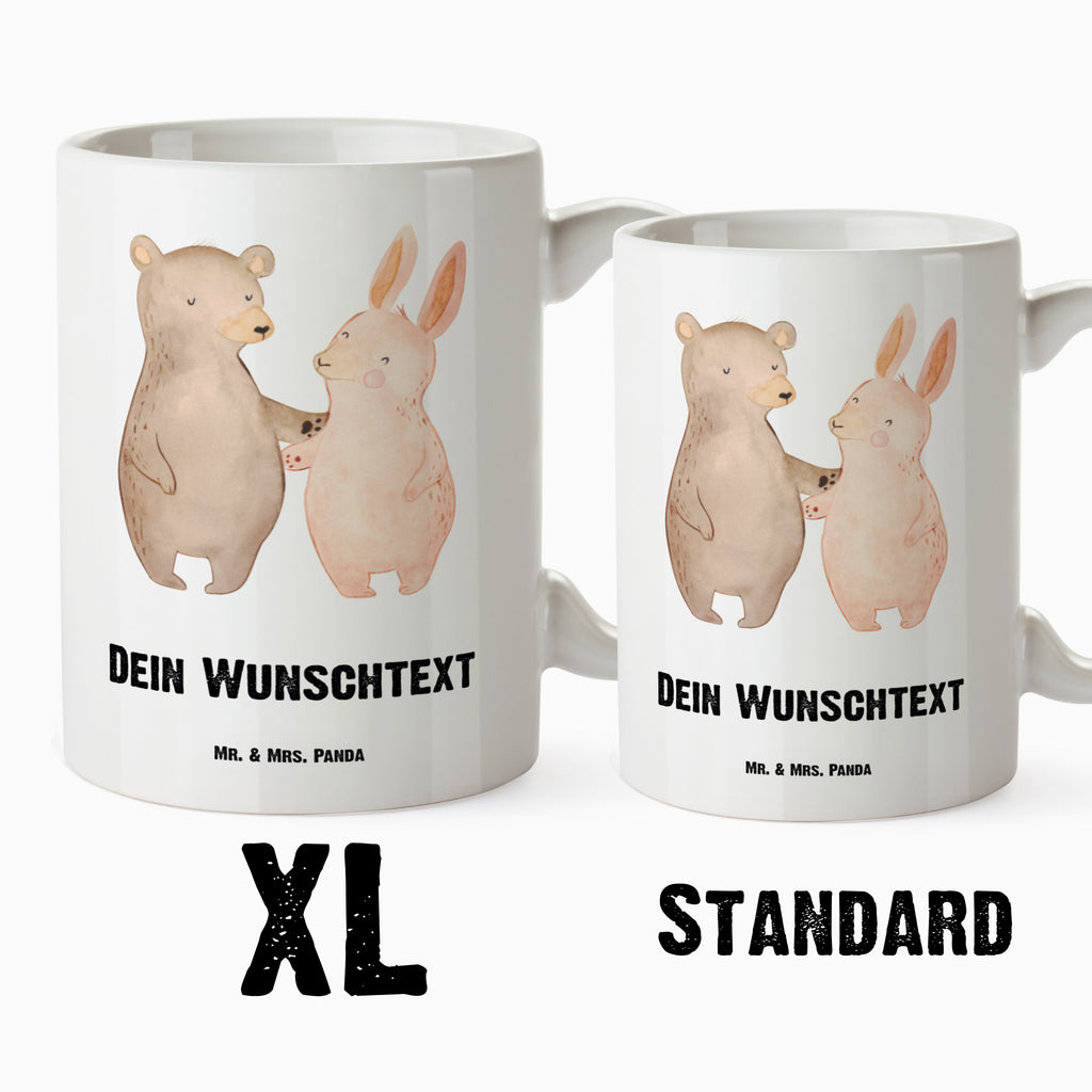 Personalisierte XL Tasse Bär Hase Umarmen Personalisierte XL Tasse, Personalisierte Große Tasse, Personalisierte Grosse Kaffeetasse, PErsonalisierter XL Becher, XL Teetasse mit Namen, XL  Becher mit Namen, spülmaschinenfest, Jumbo Tasse, Groß, Personalisiert, XL Tasse mit Namen, XL Namenstasse, Jumbo Namenstasse, Liebe, Partner, Freund, Freundin, Ehemann, Ehefrau, Heiraten, Verlobung, Heiratsantrag, Liebesgeschenk, Jahrestag, Hocheitstag, Freunde, bester Freund, Hase, Bär, Bärchen, best friends