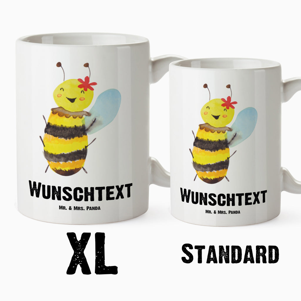 Personalisierte XL Tasse Biene Happy Personalisierte XL Tasse, Personalisierte Große Tasse, Personalisierte Grosse Kaffeetasse, PErsonalisierter XL Becher, XL Teetasse mit Namen, XL  Becher mit Namen, spülmaschinenfest, Jumbo Tasse, Groß, Personalisiert, XL Tasse mit Namen, XL Namenstasse, Jumbo Namenstasse, Biene, Wespe, Hummel