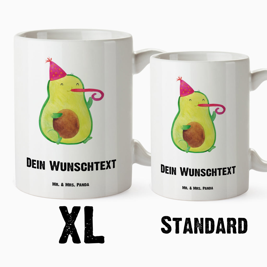 Personalisierte XL Tasse Avocado Partyhupe Personalisierte XL Tasse, Personalisierte Große Tasse, Personalisierte Grosse Kaffeetasse, PErsonalisierter XL Becher, XL Teetasse mit Namen, XL  Becher mit Namen, spülmaschinenfest, Jumbo Tasse, Groß, Personalisiert, XL Tasse mit Namen, XL Namenstasse, Jumbo Namenstasse, Avocado, Veggie, Vegan, Gesund, Party, Feierlichkeit, Feier, Fete, Geburtstag, Gute Laune, Tröte