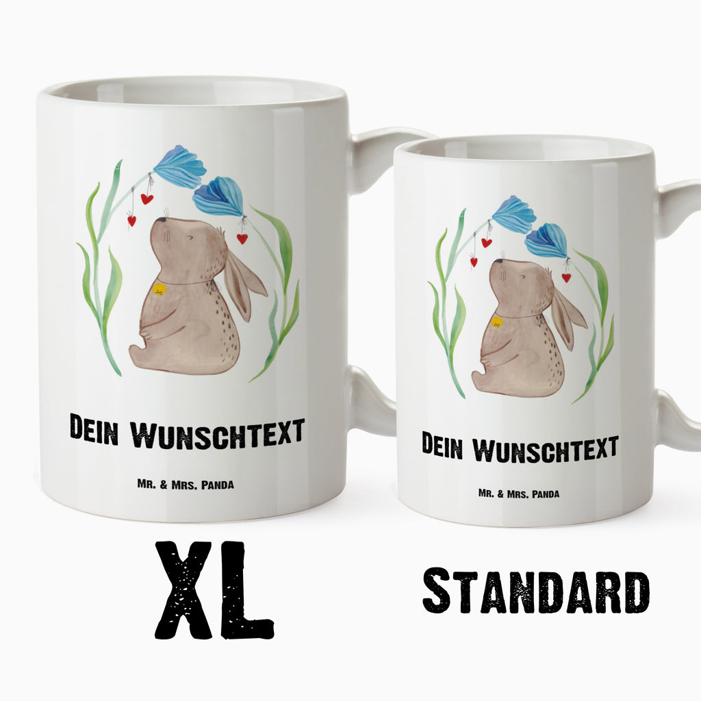 Personalisierte XL Tasse Hase Blume Personalisierte XL Tasse, Personalisierte Große Tasse, Personalisierte Grosse Kaffeetasse, PErsonalisierter XL Becher, XL Teetasse mit Namen, XL  Becher mit Namen, spülmaschinenfest, Jumbo Tasse, Groß, Personalisiert, XL Tasse mit Namen, XL Namenstasse, Jumbo Namenstasse, Ostern, Osterhase, Ostergeschenke, Osternest, Osterdeko, Geschenk zu Ostern, Hase, Kaninchen, Kind, Taufe, Taufgeschenk, Geburt, Schwangerschaft, erstes Kind, Kindergeburtstag, Geburtstag, Hoffnung, Träume