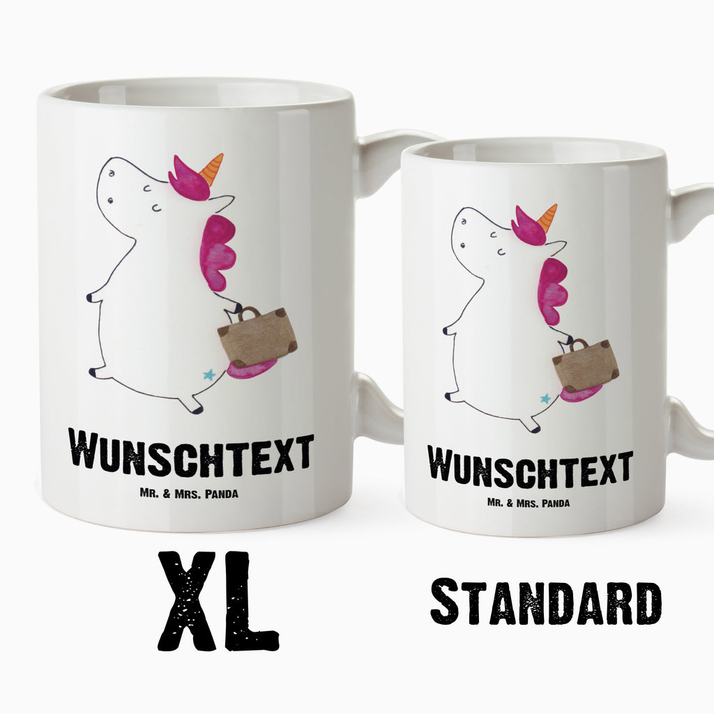 Personalisierte XL Tasse Einhorn Koffer Personalisierte XL Tasse, Personalisierte Große Tasse, Personalisierte Grosse Kaffeetasse, PErsonalisierter XL Becher, XL Teetasse mit Namen, XL  Becher mit Namen, spülmaschinenfest, Jumbo Tasse, Groß, Personalisiert, XL Tasse mit Namen, XL Namenstasse, Jumbo Namenstasse, Einhorn, Einhörner, Einhorn Deko, Pegasus, Unicorn, unicorn, Koffer, Verreisen, Reise, Gepäck, Abenteuer, Erwachsen, Kind, albern, Spaß, lustig, witzig