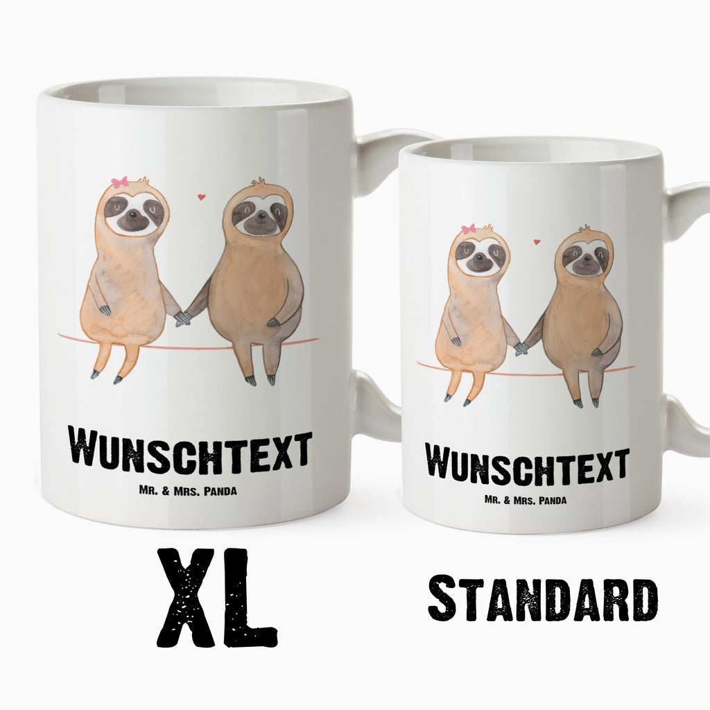 Personalisierte XL Tasse Faultier Pärchen Personalisierte XL Tasse, Personalisierte Große Tasse, Personalisierte Grosse Kaffeetasse, PErsonalisierter XL Becher, XL Teetasse mit Namen, XL  Becher mit Namen, spülmaschinenfest, Jumbo Tasse, Groß, Personalisiert, XL Tasse mit Namen, XL Namenstasse, Jumbo Namenstasse, Faultier, Faultier Geschenk, Faultier Deko, Faultiere, faul, Lieblingstier, Liebe, Liebespaar, Faultierliebe, Faultierpärchen, verliebt, verlobt, gemeinsam, relaxen, Pärchen, Beziehung, Langsamkeit