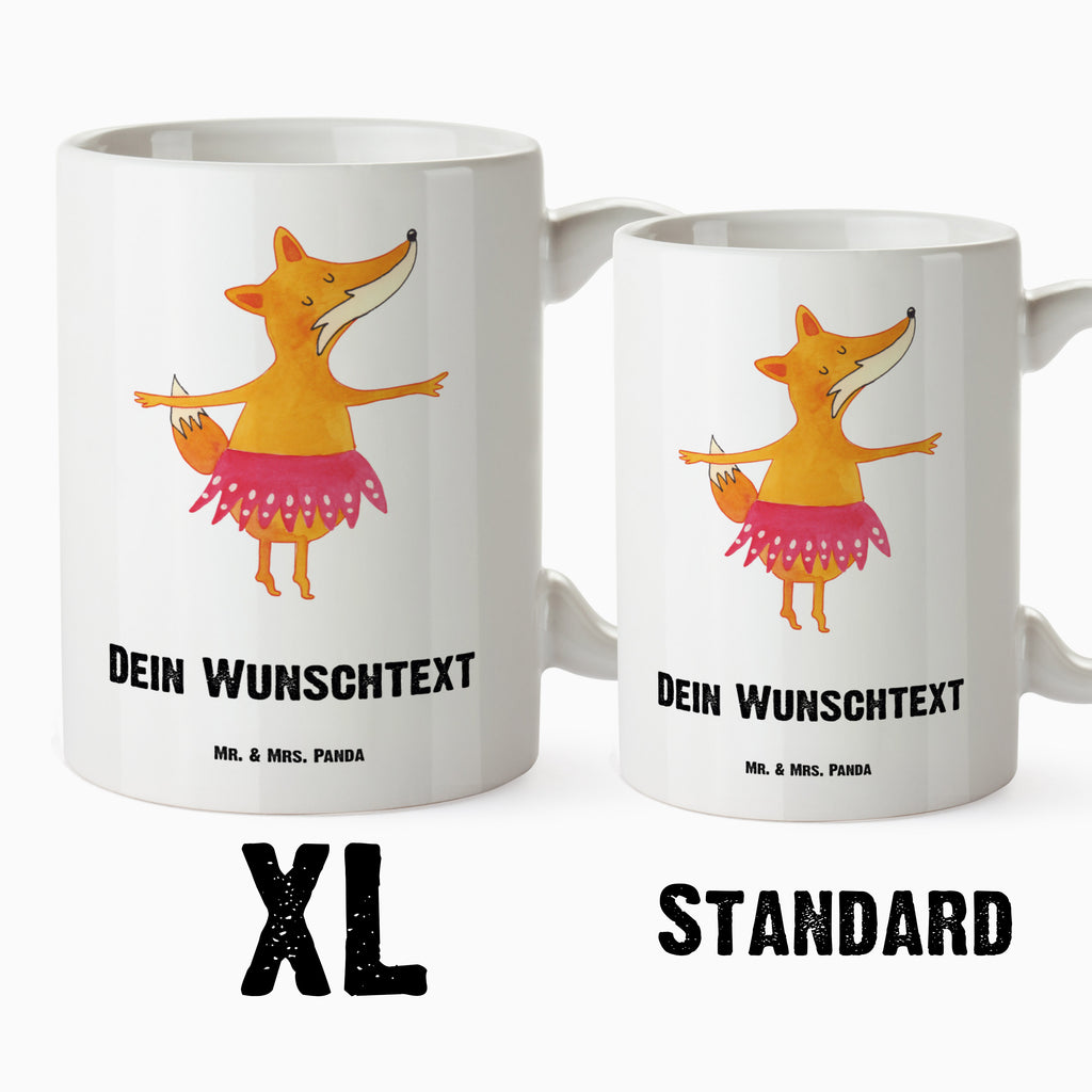 Personalisierte XL Tasse Fuchs Ballerina Personalisierte XL Tasse, Personalisierte Große Tasse, Personalisierte Grosse Kaffeetasse, PErsonalisierter XL Becher, XL Teetasse mit Namen, XL  Becher mit Namen, spülmaschinenfest, Jumbo Tasse, Groß, Personalisiert, XL Tasse mit Namen, XL Namenstasse, Jumbo Namenstasse, Fuchs, Fuchs Spruch, Füchse, Füchsin, Ballerina, Ballett, Tänzerin, Tanzen, Party, Einladung, Geburtstag