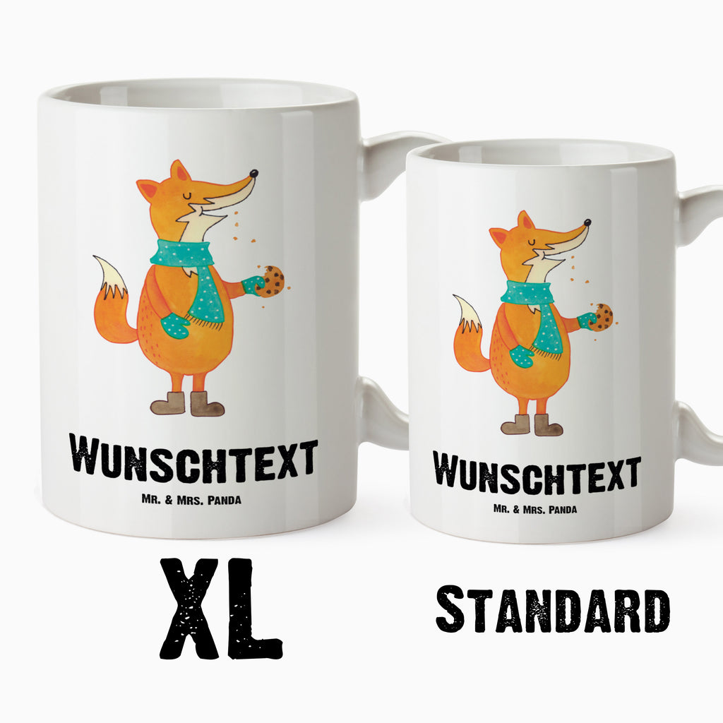 Personalisierte XL Tasse Fuchs Keks Personalisierte XL Tasse, Personalisierte Große Tasse, Personalisierte Grosse Kaffeetasse, PErsonalisierter XL Becher, XL Teetasse mit Namen, XL  Becher mit Namen, spülmaschinenfest, Jumbo Tasse, Groß, Personalisiert, XL Tasse mit Namen, XL Namenstasse, Jumbo Namenstasse, Fuchs, Füchse, Backen Spruch, Kekse, Winter, Weihnachtszeit, Plätzchen, Liebe, Küche Deko