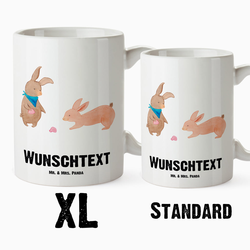 Personalisierte XL Tasse Hasen Muschel Personalisierte XL Tasse, Personalisierte Große Tasse, Personalisierte Grosse Kaffeetasse, PErsonalisierter XL Becher, XL Teetasse mit Namen, XL  Becher mit Namen, spülmaschinenfest, Jumbo Tasse, Groß, Personalisiert, XL Tasse mit Namen, XL Namenstasse, Jumbo Namenstasse, Familie, Vatertag, Muttertag, Bruder, Schwester, Mama, Papa, Oma, Opa, Hasen, beste Freundin, Freundin, Freundinnen, best friends, BFF, Muscheln sammeln, Muscheln, Meer