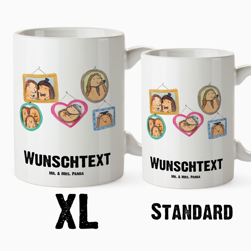 Personalisierte XL Tasse Igel Familie Personalisierte XL Tasse, Personalisierte Große Tasse, Personalisierte Grosse Kaffeetasse, PErsonalisierter XL Becher, XL Teetasse mit Namen, XL  Becher mit Namen, spülmaschinenfest, Jumbo Tasse, Groß, Personalisiert, XL Tasse mit Namen, XL Namenstasse, Jumbo Namenstasse, Familie, Vatertag, Muttertag, Bruder, Schwester, Mama, Papa, Oma, Opa, Liebe, Igel, Bilder, Zusammenhalt, Glück