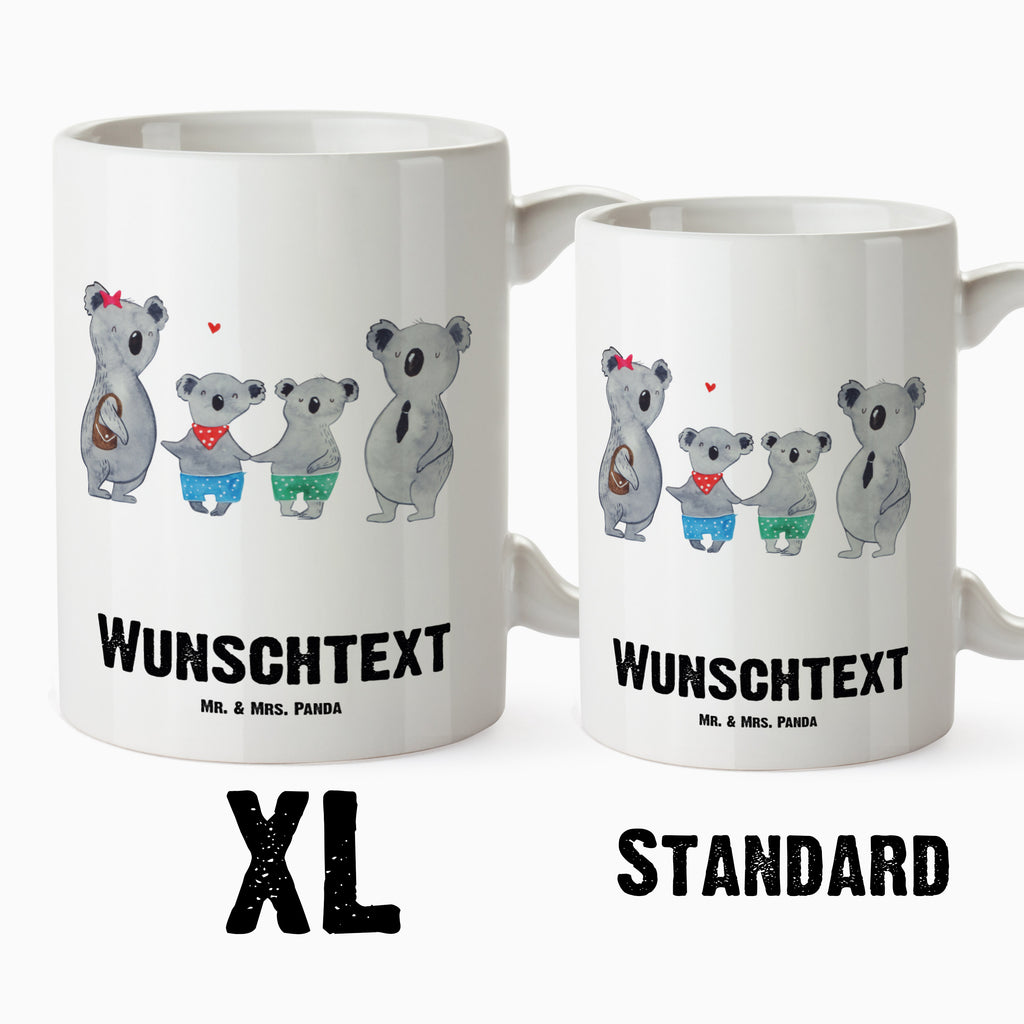 Personalisierte XL Tasse Koala Familie zwei Personalisierte XL Tasse, Personalisierte Große Tasse, Personalisierte Grosse Kaffeetasse, PErsonalisierter XL Becher, XL Teetasse mit Namen, XL  Becher mit Namen, spülmaschinenfest, Jumbo Tasse, Groß, Personalisiert, XL Tasse mit Namen, XL Namenstasse, Jumbo Namenstasse, Familie, Vatertag, Muttertag, Bruder, Schwester, Mama, Papa, Oma, Opa, Koala, Koalabär, beste Familie, Familienzeit, Familienleben, Koalafamilie, Lieblingsfamilie