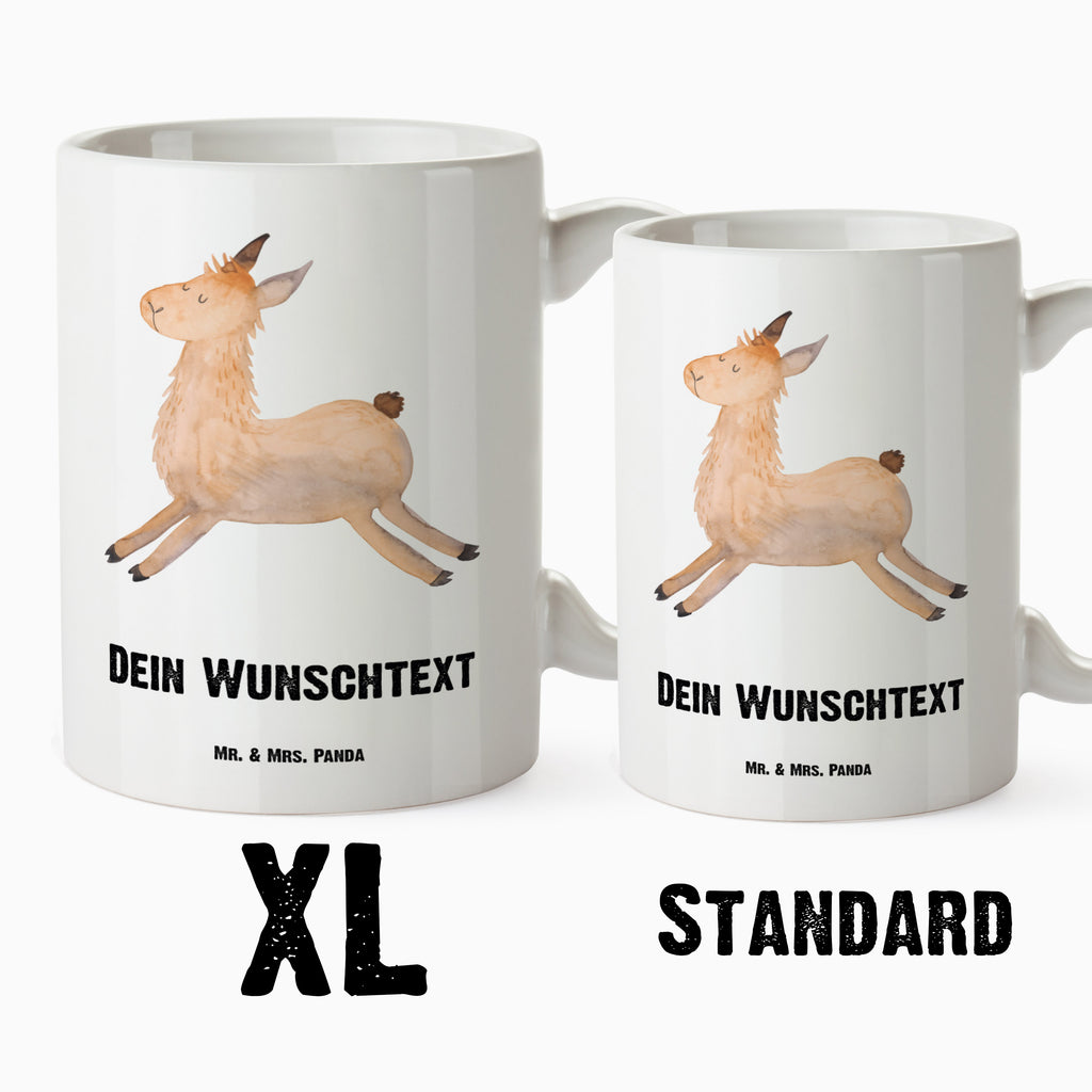 Personalisierte XL Tasse Lama springend Personalisierte XL Tasse, Personalisierte Große Tasse, Personalisierte Grosse Kaffeetasse, PErsonalisierter XL Becher, XL Teetasse mit Namen, XL  Becher mit Namen, spülmaschinenfest, Jumbo Tasse, Groß, Personalisiert, XL Tasse mit Namen, XL Namenstasse, Jumbo Namenstasse, Lama, Alpaka, Lamas, Lieblingstag, Happy day, fröhlich, Glück, Freundin, Liebeskummer, Neustart, guten Morgen, Start, Prüfung, Abitur