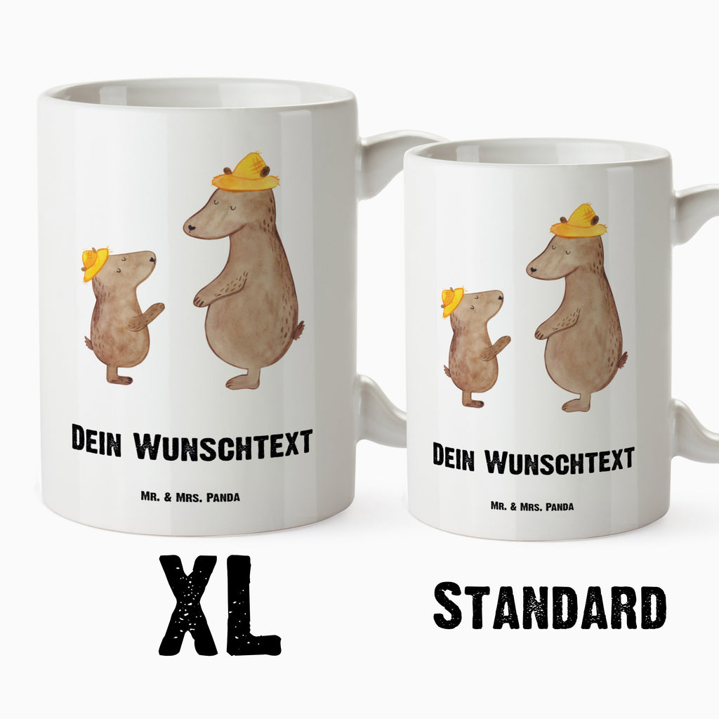 Personalisierte XL Tasse Bären mit Hut Personalisierte XL Tasse, Personalisierte Große Tasse, Personalisierte Grosse Kaffeetasse, PErsonalisierter XL Becher, XL Teetasse mit Namen, XL  Becher mit Namen, spülmaschinenfest, Jumbo Tasse, Groß, Personalisiert, XL Tasse mit Namen, XL Namenstasse, Jumbo Namenstasse, Familie, Vatertag, Muttertag, Bruder, Schwester, Mama, Papa, Oma, Opa, Bär, Bären, Vater, Papi, Paps, Dad, Daddy, Lieblingsmensch, Sohn, Söhne, Kind, Kinder, Vater-Sohn, Family, Vorbild