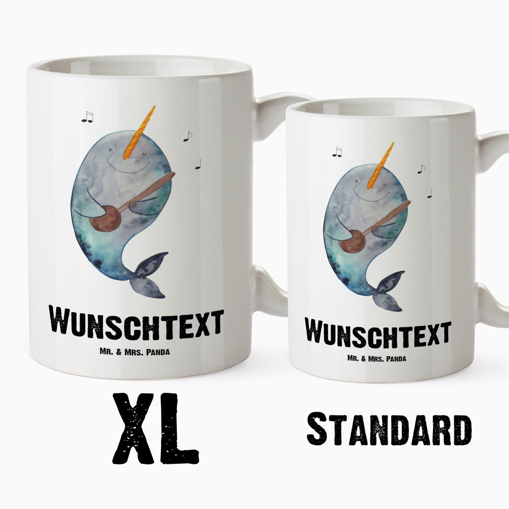 Personalisierte XL Tasse Narwal Gitarre Personalisierte XL Tasse, Personalisierte Große Tasse, Personalisierte Grosse Kaffeetasse, PErsonalisierter XL Becher, XL Teetasse mit Namen, XL  Becher mit Namen, spülmaschinenfest, Jumbo Tasse, Groß, Personalisiert, XL Tasse mit Namen, XL Namenstasse, Jumbo Namenstasse, Meerestiere, Meer, Urlaub, Narwal, Wal, Tanzen, Probleme, Problemlösung, Frust, Gespräche, Gitarre