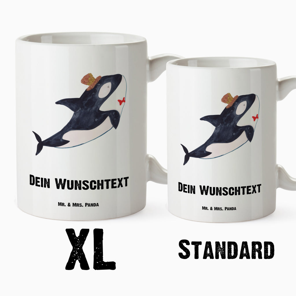 Personalisierte XL Tasse Orca Zylinder Personalisierte XL Tasse, Personalisierte Große Tasse, Personalisierte Grosse Kaffeetasse, PErsonalisierter XL Becher, XL Teetasse mit Namen, XL  Becher mit Namen, spülmaschinenfest, Jumbo Tasse, Groß, Personalisiert, XL Tasse mit Namen, XL Namenstasse, Jumbo Namenstasse, Meerestiere, Meer, Urlaub, Narwal, Glitter, Konfetti, Glitzer, Geburtstag, Feier, Fete, Fest, Glückwunsch, Orca