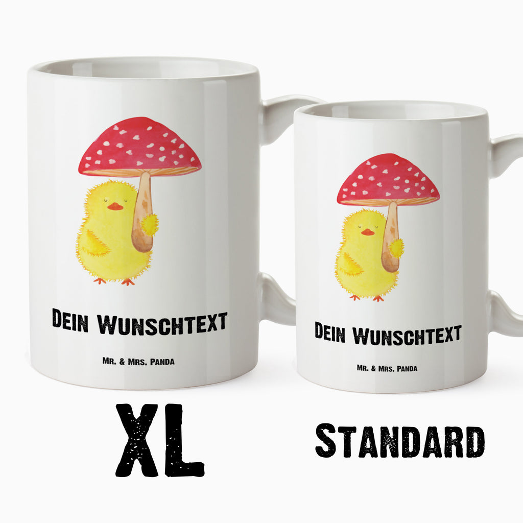 Personalisierte XL Tasse Küken Fliegenpilz Personalisierte XL Tasse, Personalisierte Große Tasse, Personalisierte Grosse Kaffeetasse, PErsonalisierter XL Becher, XL Teetasse mit Namen, XL  Becher mit Namen, spülmaschinenfest, Jumbo Tasse, Groß, Personalisiert, XL Tasse mit Namen, XL Namenstasse, Jumbo Namenstasse, Ostern, Osterhase, Ostergeschenke, Osternest, Osterdeko, Geschenk zu Ostern, Küken, Fliegenpilz, Glückspilz, Frohe Ostern, Ostergrüße