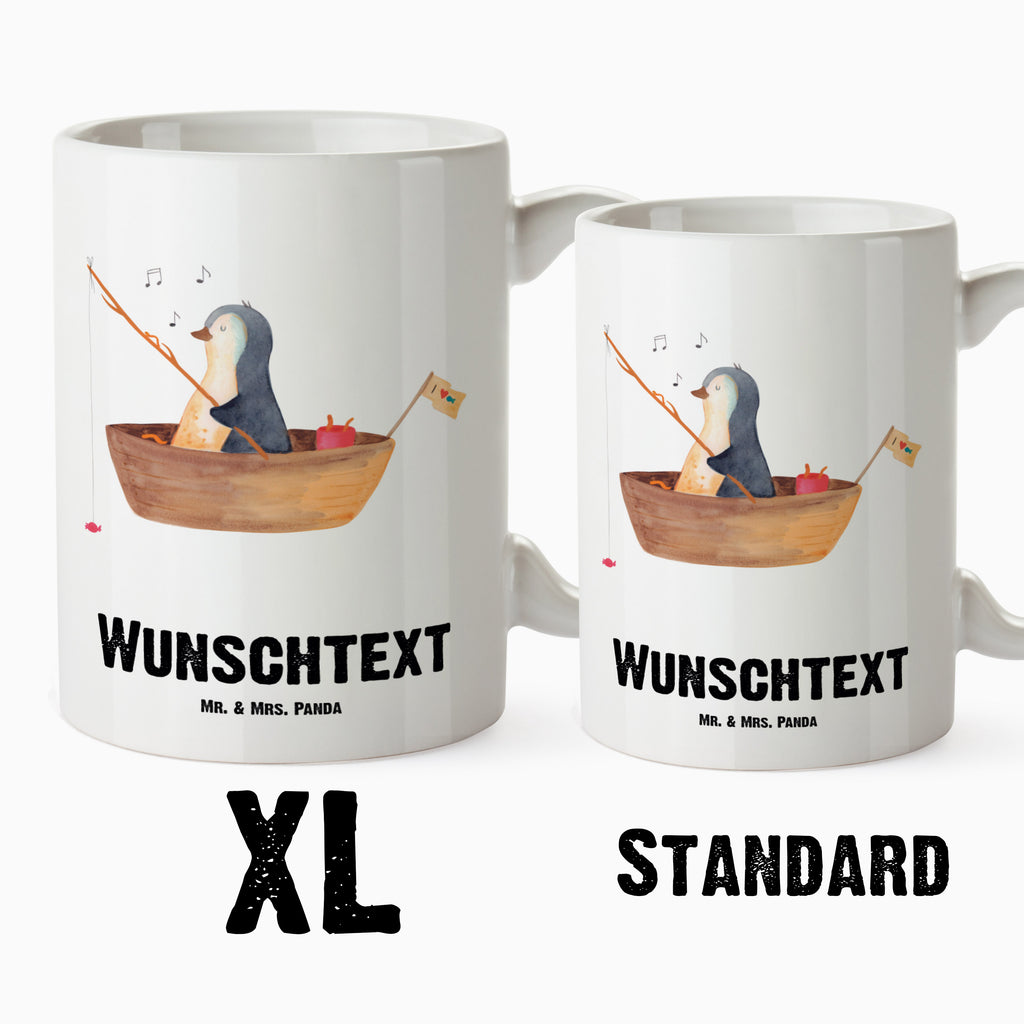 Personalisierte XL Tasse Pinguin Angelboot Personalisierte XL Tasse, Personalisierte Große Tasse, Personalisierte Grosse Kaffeetasse, PErsonalisierter XL Becher, XL Teetasse mit Namen, XL  Becher mit Namen, spülmaschinenfest, Jumbo Tasse, Groß, Personalisiert, XL Tasse mit Namen, XL Namenstasse, Jumbo Namenstasse, Pinguin, Pinguine, Angeln, Boot, Angelboot, Lebenslust, Leben, genießen, Motivation, Neustart, Neuanfang, Trennung, Scheidung, Geschenkidee Liebeskummer