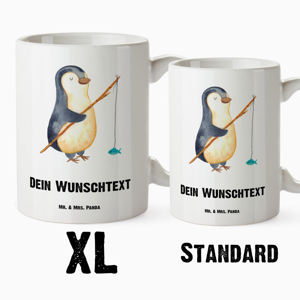 Personalisierte XL Tasse Pinguin Angler Personalisierte XL Tasse, Personalisierte Große Tasse, Personalisierte Grosse Kaffeetasse, PErsonalisierter XL Becher, XL Teetasse mit Namen, XL  Becher mit Namen, spülmaschinenfest, Jumbo Tasse, Groß, Personalisiert, XL Tasse mit Namen, XL Namenstasse, Jumbo Namenstasse, Pinguin, Pinguine, Angeln, Angler, Tagträume, Hobby, Plan, Planer, Tagesplan, Neustart, Motivation, Geschenk, Freundinnen, Geschenkidee, Urlaub, Wochenende