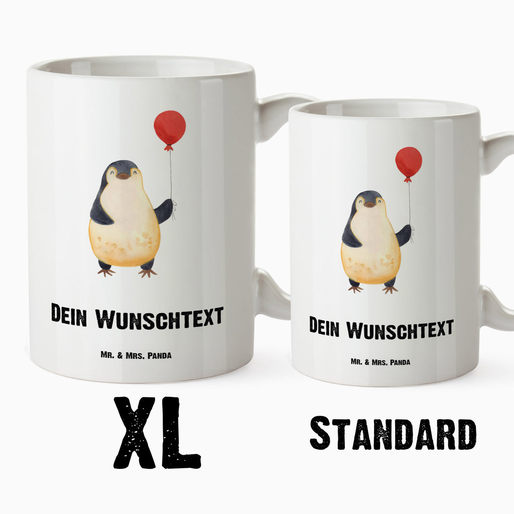 Personalisierte XL Tasse Pinguin Luftballon Personalisierte XL Tasse, Personalisierte Große Tasse, Personalisierte Grosse Kaffeetasse, PErsonalisierter XL Becher, XL Teetasse mit Namen, XL  Becher mit Namen, spülmaschinenfest, Jumbo Tasse, Groß, Personalisiert, XL Tasse mit Namen, XL Namenstasse, Jumbo Namenstasse, Pinguin, Pinguine, Luftballon, Tagträume, Lebenslust, Geschenk Freundin, Geschenkidee, beste Freundin, Motivation, Neustart, neues Leben, Liebe, Glück