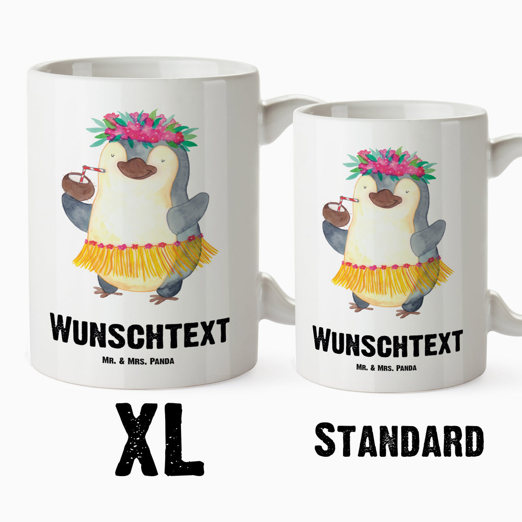 Personalisierte XL Tasse Pinguin Kokosnuss Personalisierte XL Tasse, Personalisierte Große Tasse, Personalisierte Grosse Kaffeetasse, PErsonalisierter XL Becher, XL Teetasse mit Namen, XL  Becher mit Namen, spülmaschinenfest, Jumbo Tasse, Groß, Personalisiert, XL Tasse mit Namen, XL Namenstasse, Jumbo Namenstasse, Pinguin, Aloha, Hawaii, Urlaub, Kokosnuss, Pinguine