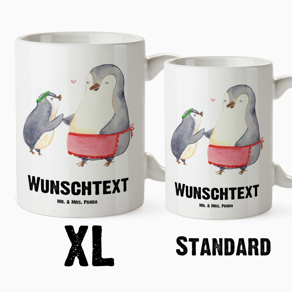 Personalisierte XL Tasse Pinguin mit Kind Personalisierte XL Tasse, Personalisierte Große Tasse, Personalisierte Grosse Kaffeetasse, PErsonalisierter XL Becher, XL Teetasse mit Namen, XL  Becher mit Namen, spülmaschinenfest, Jumbo Tasse, Groß, Personalisiert, XL Tasse mit Namen, XL Namenstasse, Jumbo Namenstasse, Familie, Vatertag, Muttertag, Bruder, Schwester, Mama, Papa, Oma, Opa, Geschenk, Mami, Mutti, Mutter, Geburststag