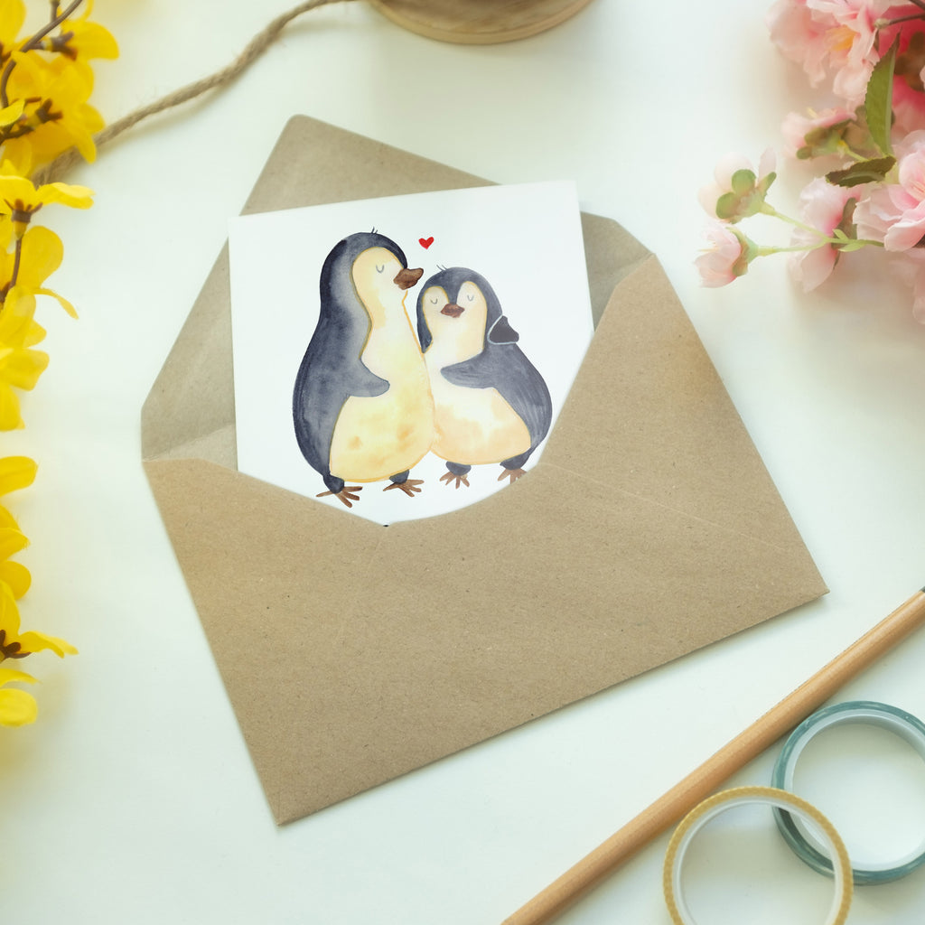 Grußkarte Pinguine Einschlafen Valentinstag, Geschenk für Frauen, Liebesgeschenk, Jahrestag, Hochzeitstag, Mitbringsel, Geschenk für Freundin, Geschenk für Partner, Freund, Liebesbeweis, für Männer, für Ehemann Klappkarte, Einladungskarte, Glückwunschkarte, Hochzeitskarte, Geburtstagskarte, Karte  Liebe,  Partner, Freund, Freundin, Ehemann, Ehefrau, Heiraten, Verlobung, Heiratsantrag, Liebesgeschenk, Jahrestag, Hocheitstag