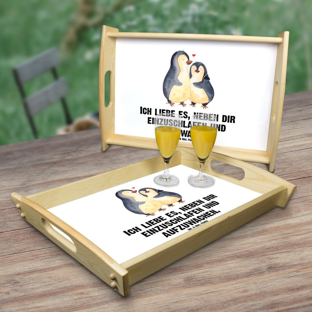 Serviertablett Pinguine Einschlafen Tablett, Holztablett, Küchentablett, Dekotablett, Frühstückstablett, Liebe, Partner, Freund, Freundin, Ehemann, Ehefrau, Heiraten, Verlobung, Heiratsantrag, Liebesgeschenk, Jahrestag, Hocheitstag, Valentinstag, Geschenk für Frauen, Hochzeitstag, Mitbringsel, Geschenk für Freundin, Geschenk für Partner, Liebesbeweis, für Männer, für Ehemann
