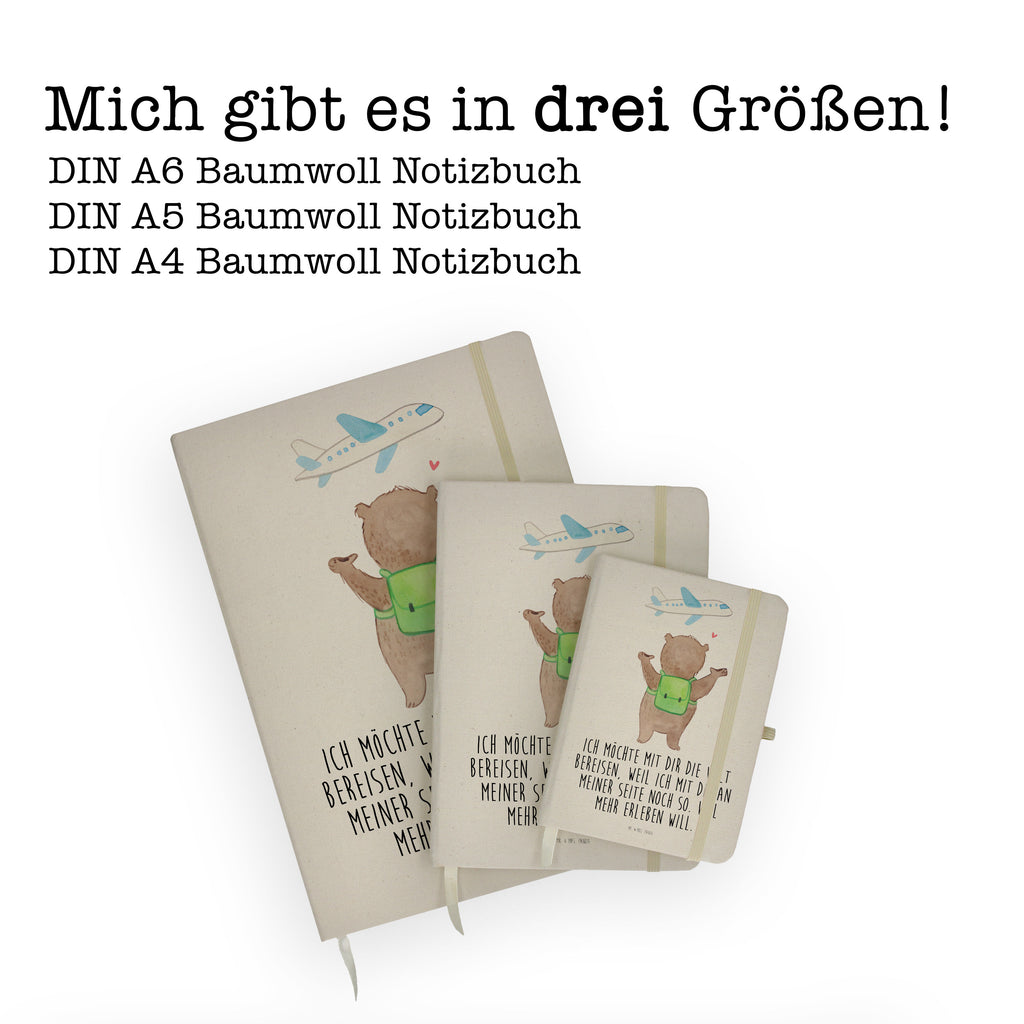 DIN A5 Baumwoll Notizbuch Bär Flugzeug Valentinstag, Geschenk für Frauen, Liebesgeschenk, Jahrestag, Hochzeitstag, Mitbringsel, Geschenk für Freundin, Geschenk für Partner, Freund, Liebesbeweis, für Männer, für Ehemann Notizen, Eintragebuch, Tagebuch, Notizblock, Adressbuch, Journal, Kladde, Skizzenbuch, Notizheft, Schreibbuch, Schreibheft  Liebe,  Partner, Freund, Freundin, Ehemann, Ehefrau, Heiraten, Verlobung, Heiratsantrag, Liebesgeschenk, Jahrestag, Hocheitstag