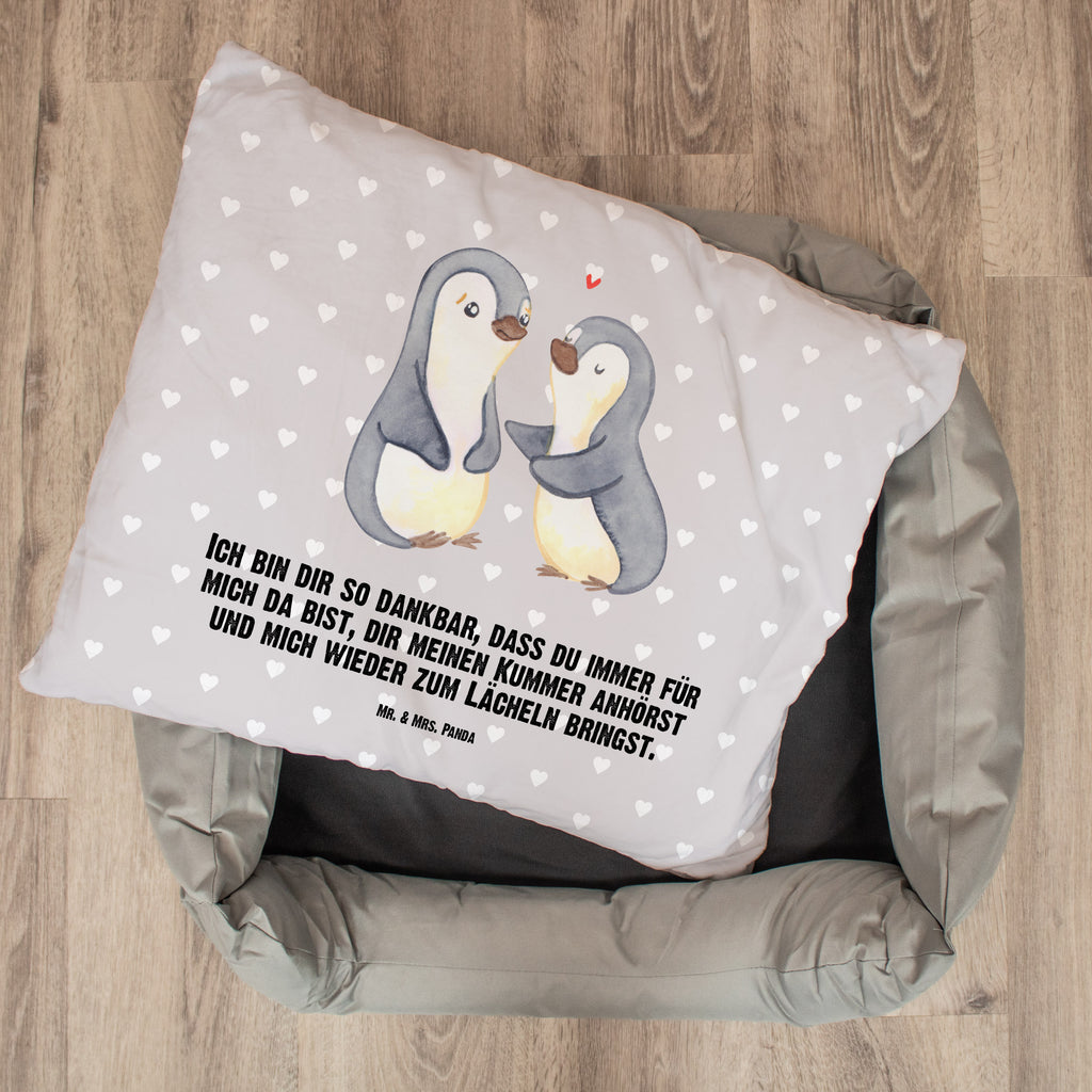 Hundebett Pinguine trösten Hundebett, Hundeliege, Liegeplatz, Hund, Hundekörbchen, Körbchen, Tierbett, Hundebett Luxus, Hundekissen, Hundesofa, Hundeschlafplatz, Hundebettchen, Hundemöbel, Hundedecke, Liebe, Partner, Freund, Freundin, Ehemann, Ehefrau, Heiraten, Verlobung, Heiratsantrag, Liebesgeschenk, Jahrestag, Hocheitstag, Valentinstag, Geschenk für Frauen, Hochzeitstag, Mitbringsel, Geschenk für Freundin, Geschenk für Partner, Liebesbeweis, für Männer, für Ehemann