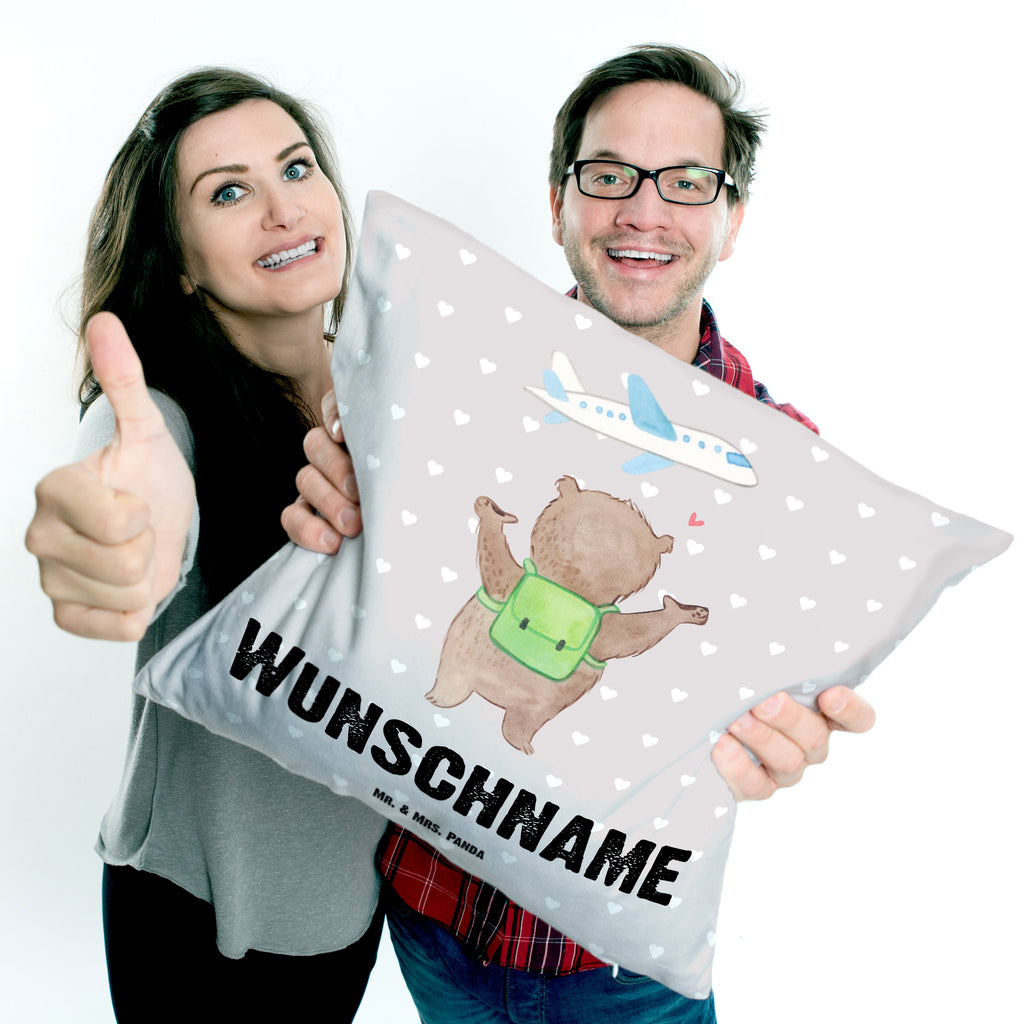 Personalisiertes Kissen Bär Flugzeug Kissen, personalisiert, Name, Wunschname, bedrucken, Kopfkissen, Liebe, Partner, Freund, Freundin, Ehemann, Ehefrau, Heiraten, Verlobung, Heiratsantrag, Liebesgeschenk, Jahrestag, Hocheitstag, Valentinstag, Geschenk für Frauen, Hochzeitstag, Mitbringsel, Geschenk für Freundin, Geschenk für Partner, Liebesbeweis, für Männer, für Ehemann