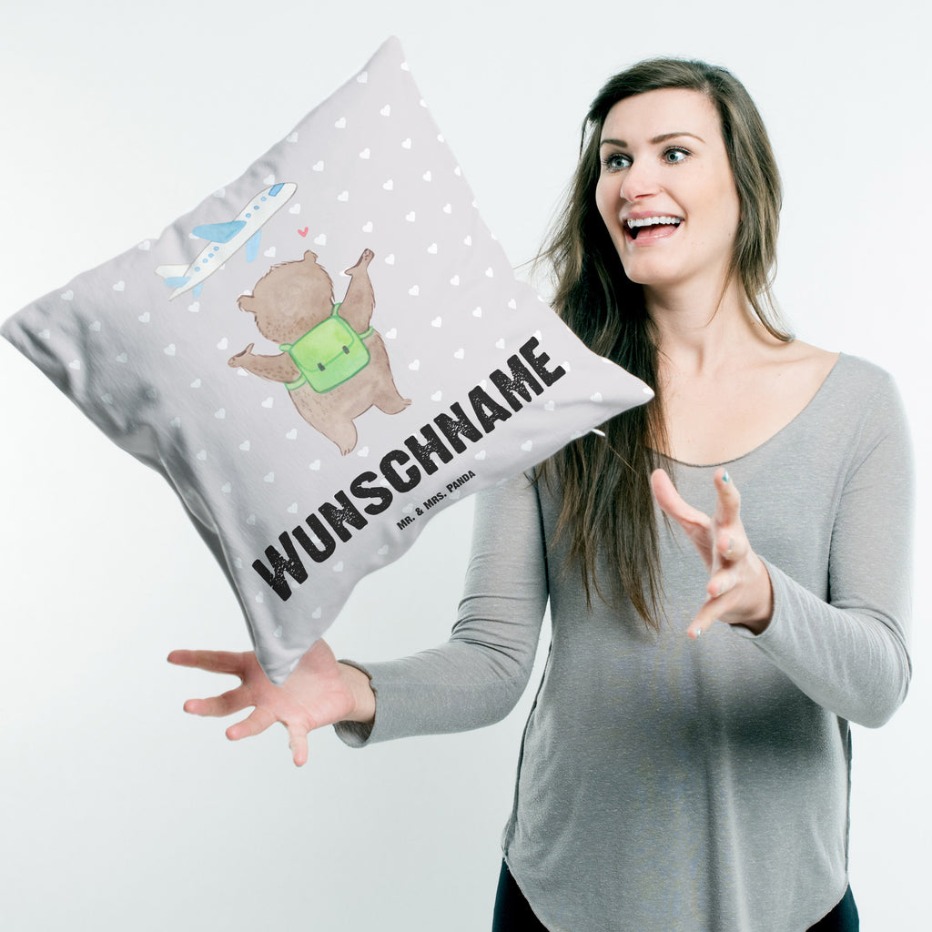 Personalisiertes Kissen Bär Flugzeug Kissen, personalisiert, Name, Wunschname, bedrucken, Kopfkissen, Liebe, Partner, Freund, Freundin, Ehemann, Ehefrau, Heiraten, Verlobung, Heiratsantrag, Liebesgeschenk, Jahrestag, Hocheitstag, Valentinstag, Geschenk für Frauen, Hochzeitstag, Mitbringsel, Geschenk für Freundin, Geschenk für Partner, Liebesbeweis, für Männer, für Ehemann