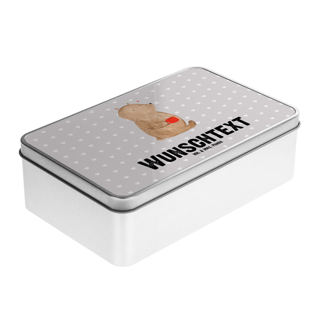 Personalisierte Metalldose Bär Morgenkaffee Personalisierte Metalldose, Dose mit Namen, Namensdose, Kiste mit Namen, Namenskiste, Liebe, Partner, Freund, Freundin, Ehemann, Ehefrau, Heiraten, Verlobung, Heiratsantrag, Liebesgeschenk, Jahrestag, Hocheitstag, Valentinstag, Geschenk für Frauen, Hochzeitstag, Mitbringsel, Geschenk für Freundin, Geschenk für Partner, Liebesbeweis, für Männer, für Ehemann
