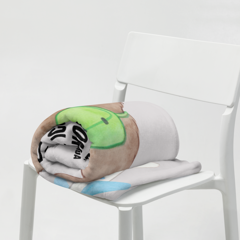 Kuscheldecke Bär Flugzeug