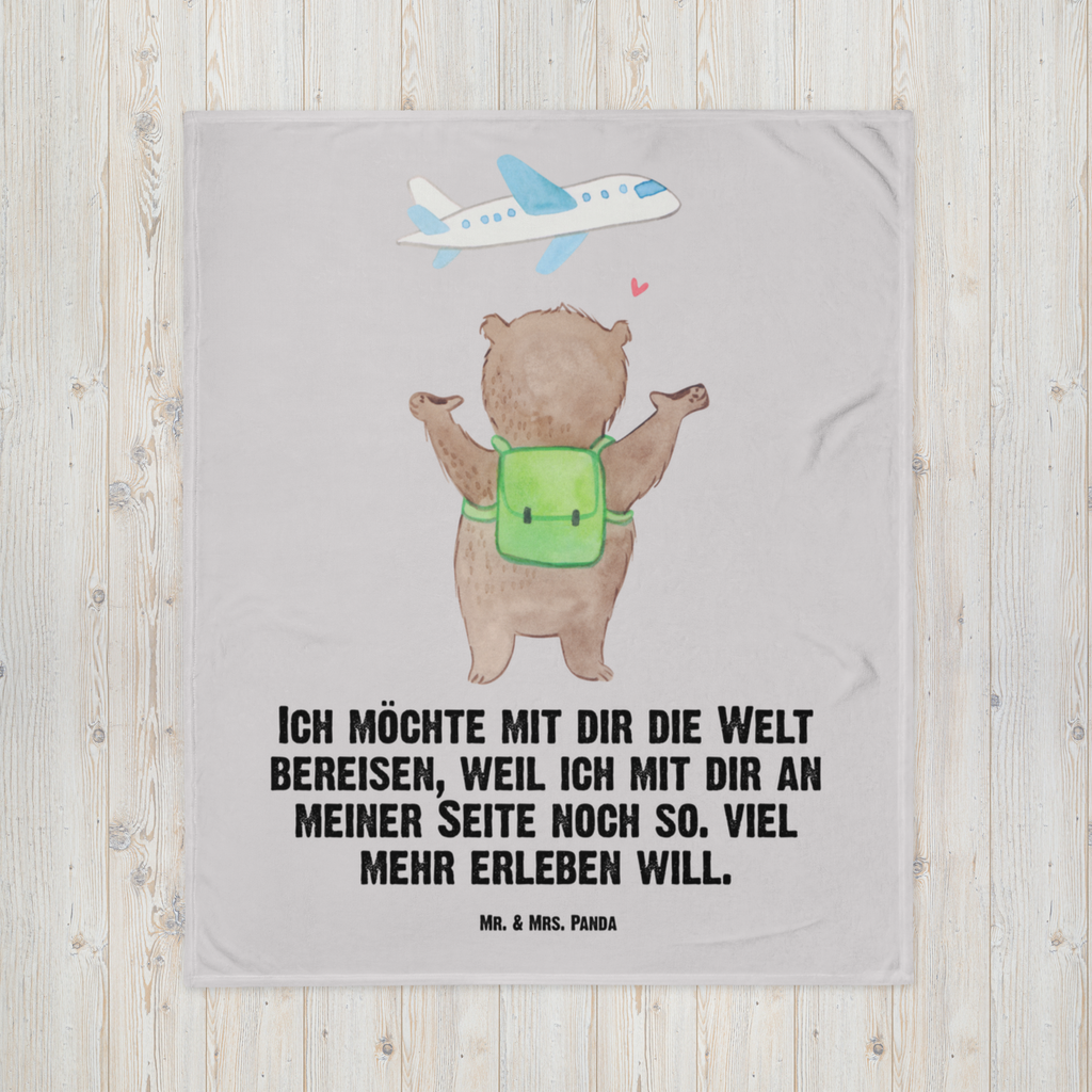 Babydecke Bär Flugzeug