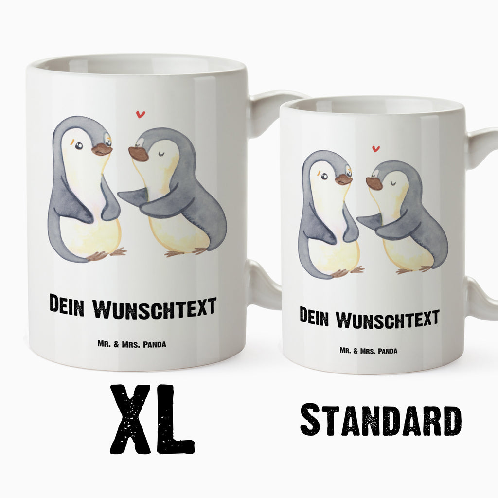 Personalisierte XL Tasse Pinguine trösten Personalisierte XL Tasse, Personalisierte Große Tasse, Personalisierte Grosse Kaffeetasse, PErsonalisierter XL Becher, XL Teetasse mit Namen, XL  Becher mit Namen, spülmaschinenfest, Jumbo Tasse, Groß, Personalisiert, XL Tasse mit Namen, XL Namenstasse, Jumbo Namenstasse, Liebe, Partner, Freund, Freundin, Ehemann, Ehefrau, Heiraten, Verlobung, Heiratsantrag, Liebesgeschenk, Jahrestag, Hocheitstag, Valentinstag, Geschenk für Frauen, Hochzeitstag, Mitbringsel, Geschenk für Freundin, Geschenk für Partner, Liebesbeweis, für Männer, für Ehemann