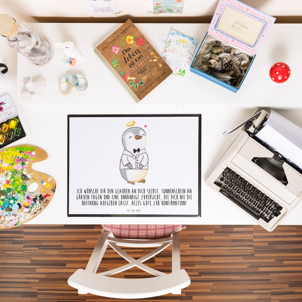 Schreibtischunterlage Pinguin Konfirmation Hemd Konfirmation, Konfirmation Geschenk, Sonnenschein, Zuversicht, Vertrauen, Hoffnung Schreibunterlage, Schreibtischauflage, Bürobedarf, Büroartikel, Schreibwaren, Schreibtisch Unterlagen, Schreibtischunterlage Groß  Konfirmation, Kommunion, Jugendweihe, Konfirmation Geschenk