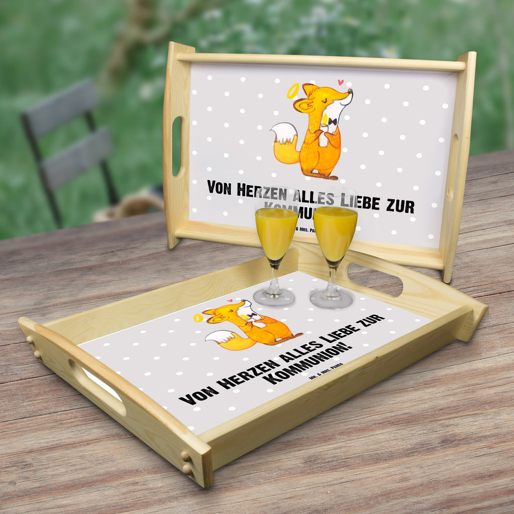 Serviertablett Fuchs Kommunion Tablett, Holztablett, Küchentablett, Dekotablett, Frühstückstablett, Konfirmation, Kommunion, Jugendweihe, Konfirmation Geschenk, Kommunion Geschenk, Kommunion Dankeschön, Glauben, Liebe, Gott, Gläubig
