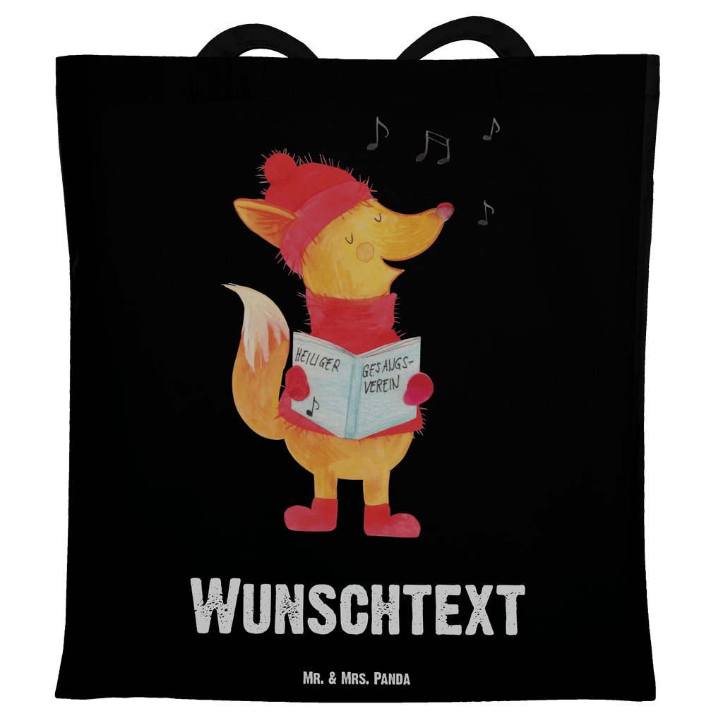 Personalisierte Tragetasche Fuchs Sänger Personalisierte Beuteltasche, Personalisierter Beutel, Personalisierte Einkaufstasche, Personalisierter Jutebeutel, Personalisierter Stoffbeutel, Tragetasche mit Namen, Einkaufstasche mit Namen, Stoffbeutel mit Namen, Personalisierte Tasche, Personalisierte Jutetasche, Personalisierte Kindergartentasche, Winter, Weihnachten, Weihnachtsdeko, Nikolaus, Advent, Heiligabend, Wintermotiv, Fuchs, Füchse, Sänger, Geschenk Sänger, Singen, Weihnachtslieder