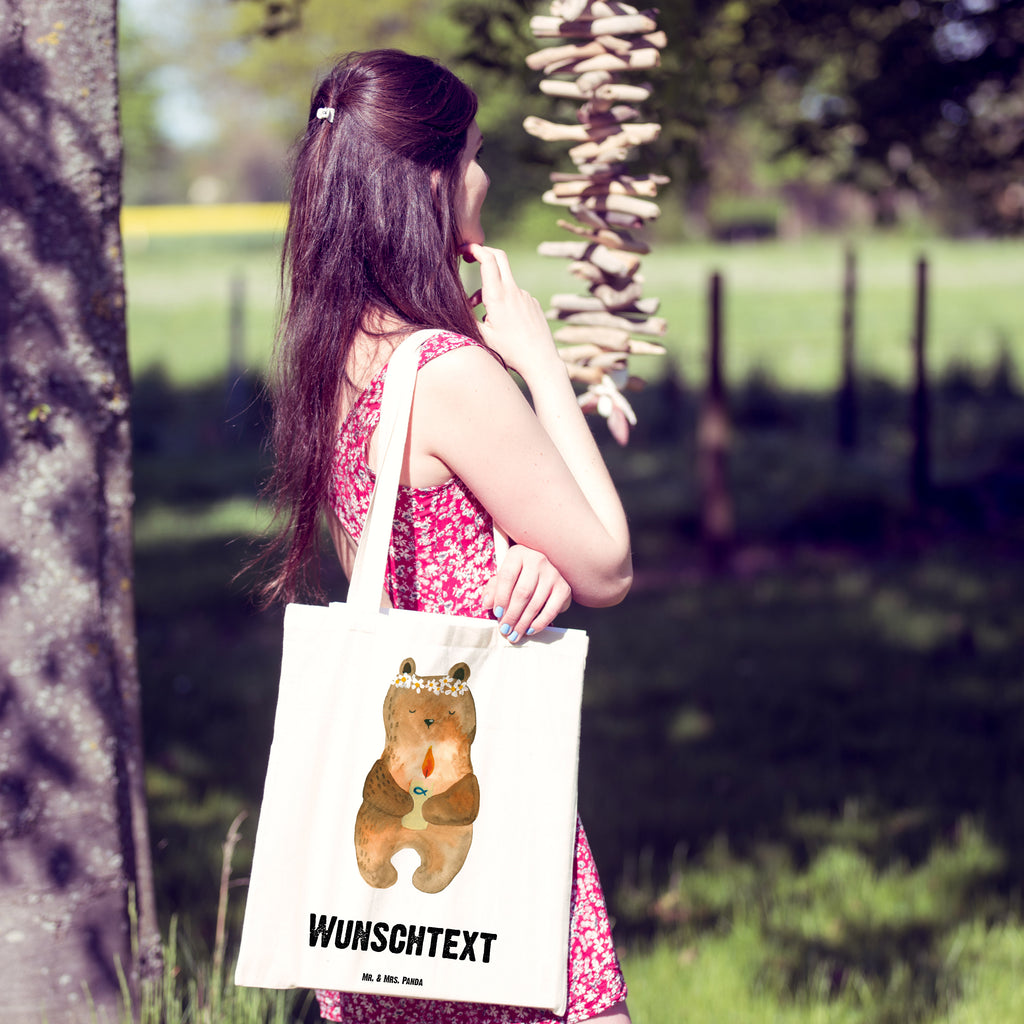 Personalisierte Tragetasche Kommunion-Bär Personalisierte Beuteltasche, Personalisierter Beutel, Personalisierte Einkaufstasche, Personalisierter Jutebeutel, Personalisierter Stoffbeutel, Tragetasche mit Namen, Einkaufstasche mit Namen, Stoffbeutel mit Namen, Personalisierte Tasche, Personalisierte Jutetasche, Personalisierte Kindergartentasche, Bär, Teddy, Teddybär, Kommunion, Gottes Segen, Taufkerze, katholisch