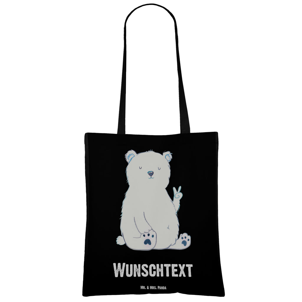 Personalisierte Tragetasche Eisbär Faul Personalisierte Beuteltasche, Personalisierter Beutel, Personalisierte Einkaufstasche, Personalisierter Jutebeutel, Personalisierter Stoffbeutel, Tragetasche mit Namen, Einkaufstasche mit Namen, Stoffbeutel mit Namen, Personalisierte Tasche, Personalisierte Jutetasche, Personalisierte Kindergartentasche, Bär, Teddy, Teddybär, Eisbär, Nordpol, Faul, Entspannen, Relaxen, Büro, Arbeit, Bürojob, Arbeitsplatz, Homeoffice
