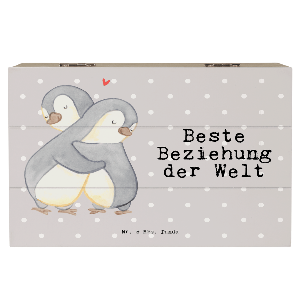 Holzkiste Pinguin Beste Beziehung der Welt Beziehung, Zusammen sein, Miteinander gehen, Liebe, Verlieb, Liebesgeschenk Holzkiste, Kiste, Schatzkiste, Truhe, Schatulle, XXL,  Erinnerungsbox, Erinnerungskiste, Dekokiste, Aufbewahrungsbox  für, Dankeschön, Geschenk, Schenken, Geburtstag, Geburtstagsgeschenk, Geschenkidee, Danke, Bedanken, Mitbringsel, Freude machen, Geschenktipp