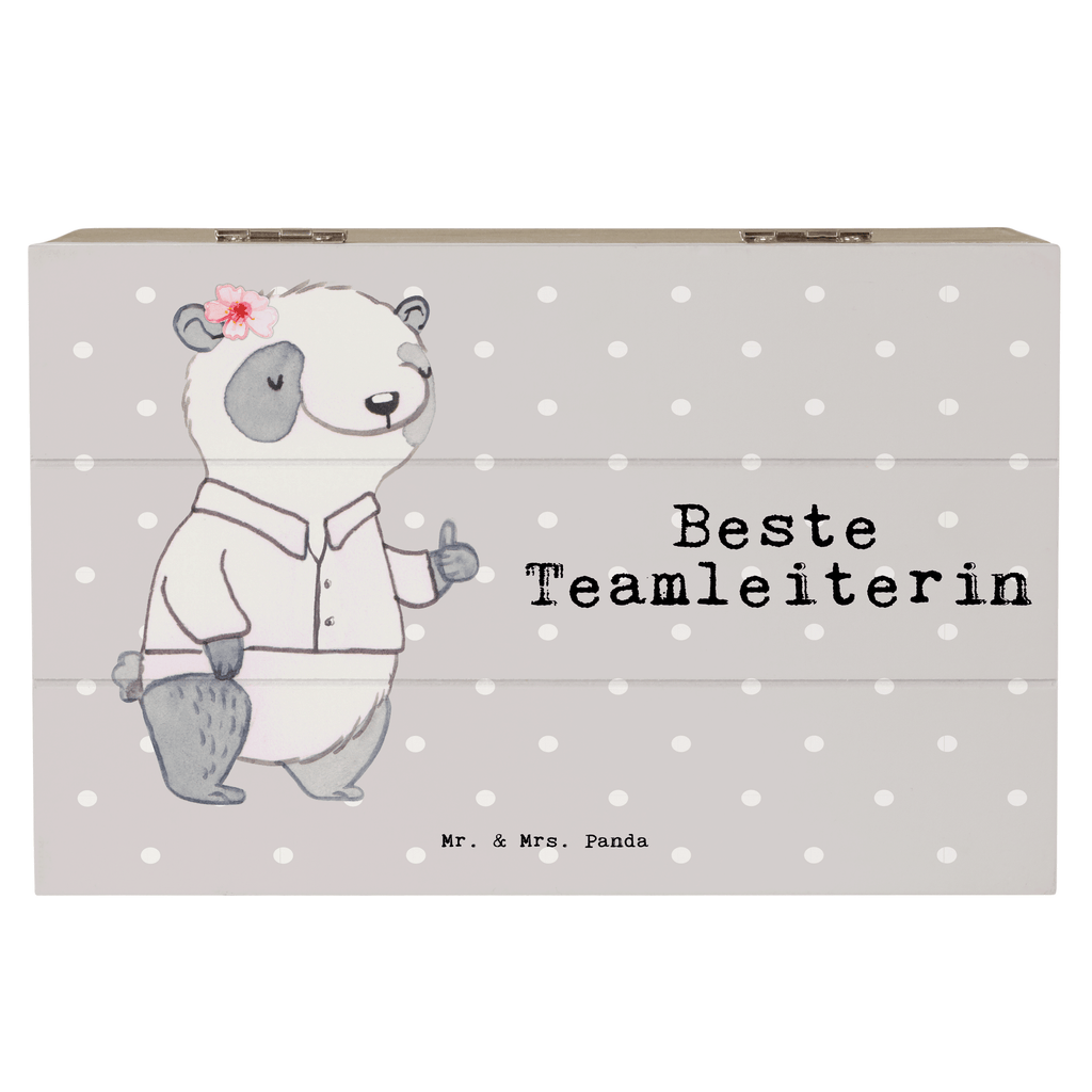 Holzkiste Panda Beste Teamleiterin Teamleiterin, Seminarleiterin, Gruppenleiterin, Leiterin, Kollegin, Chefin, Vorgesetzte, Abschied, Abschiedsgeschenk, Ruhestand Holzkiste, Kiste, Schatzkiste, Truhe, Schatulle, XXL,  Erinnerungsbox, Erinnerungskiste, Dekokiste, Aufbewahrungsbox  für, Dankeschön, Geschenk, Schenken, Geburtstag, Geburtstagsgeschenk, Geschenkidee, Danke, Bedanken, Mitbringsel, Freude machen, Geschenktipp