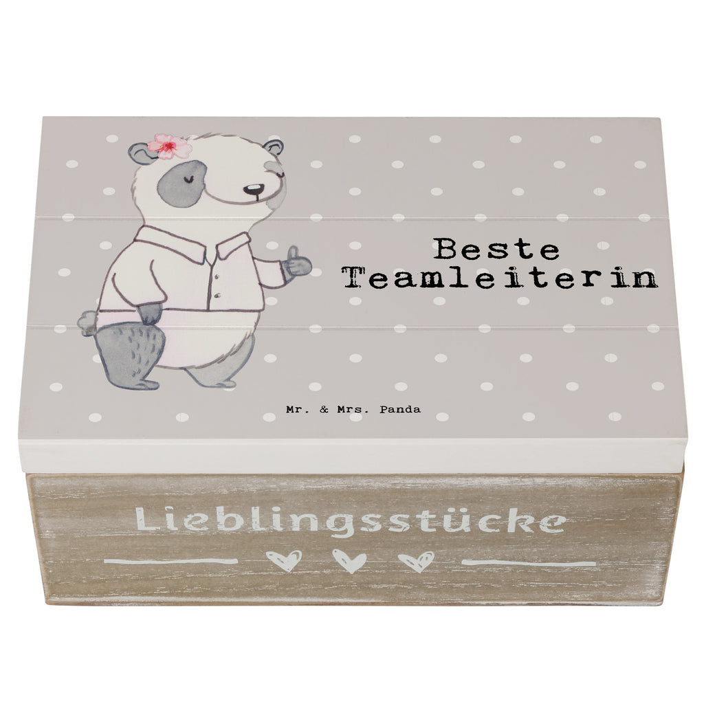 Holzkiste Panda Beste Teamleiterin Teamleiterin, Seminarleiterin, Gruppenleiterin, Leiterin, Kollegin, Chefin, Vorgesetzte, Abschied, Abschiedsgeschenk, Ruhestand Holzkiste, Kiste, Schatzkiste, Truhe, Schatulle, XXL,  Erinnerungsbox, Erinnerungskiste, Dekokiste, Aufbewahrungsbox  für, Dankeschön, Geschenk, Schenken, Geburtstag, Geburtstagsgeschenk, Geschenkidee, Danke, Bedanken, Mitbringsel, Freude machen, Geschenktipp