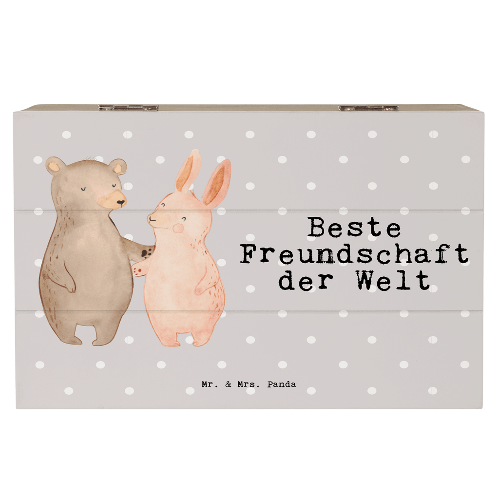 Holzkiste Hase Beste Freundschaft der Welt Freundschaft, Freunde, Freunde fürs Leben, best friends, Freundin, Freund, Clique, Kumpel, bae, bff,  Holzkiste, Kiste, Schatzkiste, Truhe, Schatulle, XXL,  Erinnerungsbox, Erinnerungskiste, Dekokiste, Aufbewahrungsbox  für, Dankeschön, Geschenk, Schenken, Geburtstag, Geburtstagsgeschenk, Geschenkidee, Danke, Bedanken, Mitbringsel, Freude machen, Geschenktipp