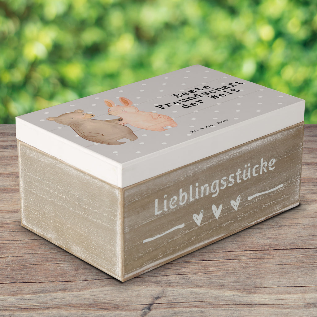 Holzkiste Hase Beste Freundschaft der Welt Freundschaft, Freunde, Freunde fürs Leben, best friends, Freundin, Freund, Clique, Kumpel, bae, bff,  Holzkiste, Kiste, Schatzkiste, Truhe, Schatulle, XXL,  Erinnerungsbox, Erinnerungskiste, Dekokiste, Aufbewahrungsbox  für, Dankeschön, Geschenk, Schenken, Geburtstag, Geburtstagsgeschenk, Geschenkidee, Danke, Bedanken, Mitbringsel, Freude machen, Geschenktipp