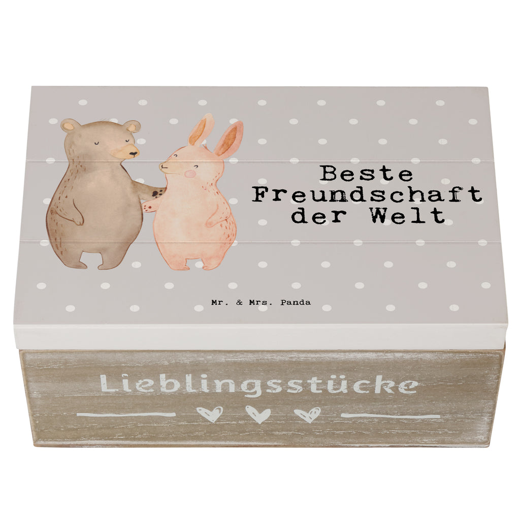 Holzkiste Hase Beste Freundschaft der Welt Freundschaft, Freunde, Freunde fürs Leben, best friends, Freundin, Freund, Clique, Kumpel, bae, bff,  Holzkiste, Kiste, Schatzkiste, Truhe, Schatulle, XXL,  Erinnerungsbox, Erinnerungskiste, Dekokiste, Aufbewahrungsbox  für, Dankeschön, Geschenk, Schenken, Geburtstag, Geburtstagsgeschenk, Geschenkidee, Danke, Bedanken, Mitbringsel, Freude machen, Geschenktipp