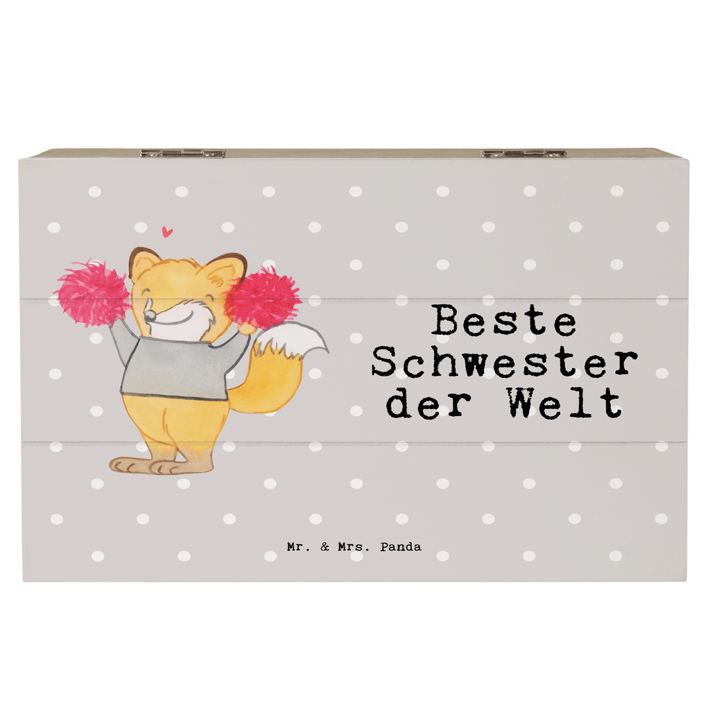 Holzkiste Fuchs Beste Schwester der Welt Schwester, Geschwister, Schwesterherz, Sister, Geschenk, Familie, Kleinigkeit, Beste, Tochter Holzkiste, Kiste, Schatzkiste, Truhe, Schatulle, XXL,  Erinnerungsbox, Erinnerungskiste, Dekokiste, Aufbewahrungsbox  für, Dankeschön, Geschenk, Schenken, Geburtstag, Geburtstagsgeschenk, Geschenkidee, Danke, Bedanken, Mitbringsel, Freude machen, Geschenktipp
