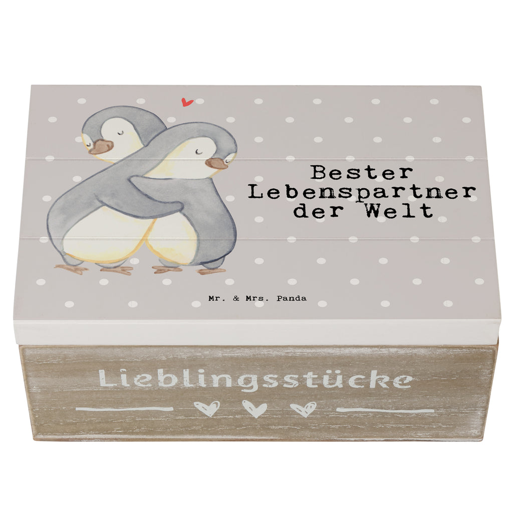 Holzkiste Pinguin Bester Lebenspartner der Welt Lebenspartner, Ehepartner, Partner, Ehemann, Ehefrau, Liebe, Freund, Freundin, Hochzeitstag, verliebt Holzkiste, Kiste, Schatzkiste, Truhe, Schatulle, XXL,  Erinnerungsbox, Erinnerungskiste, Dekokiste, Aufbewahrungsbox  für, Dankeschön, Geschenk, Schenken, Geburtstag, Geburtstagsgeschenk, Geschenkidee, Danke, Bedanken, Mitbringsel, Freude machen, Geschenktipp