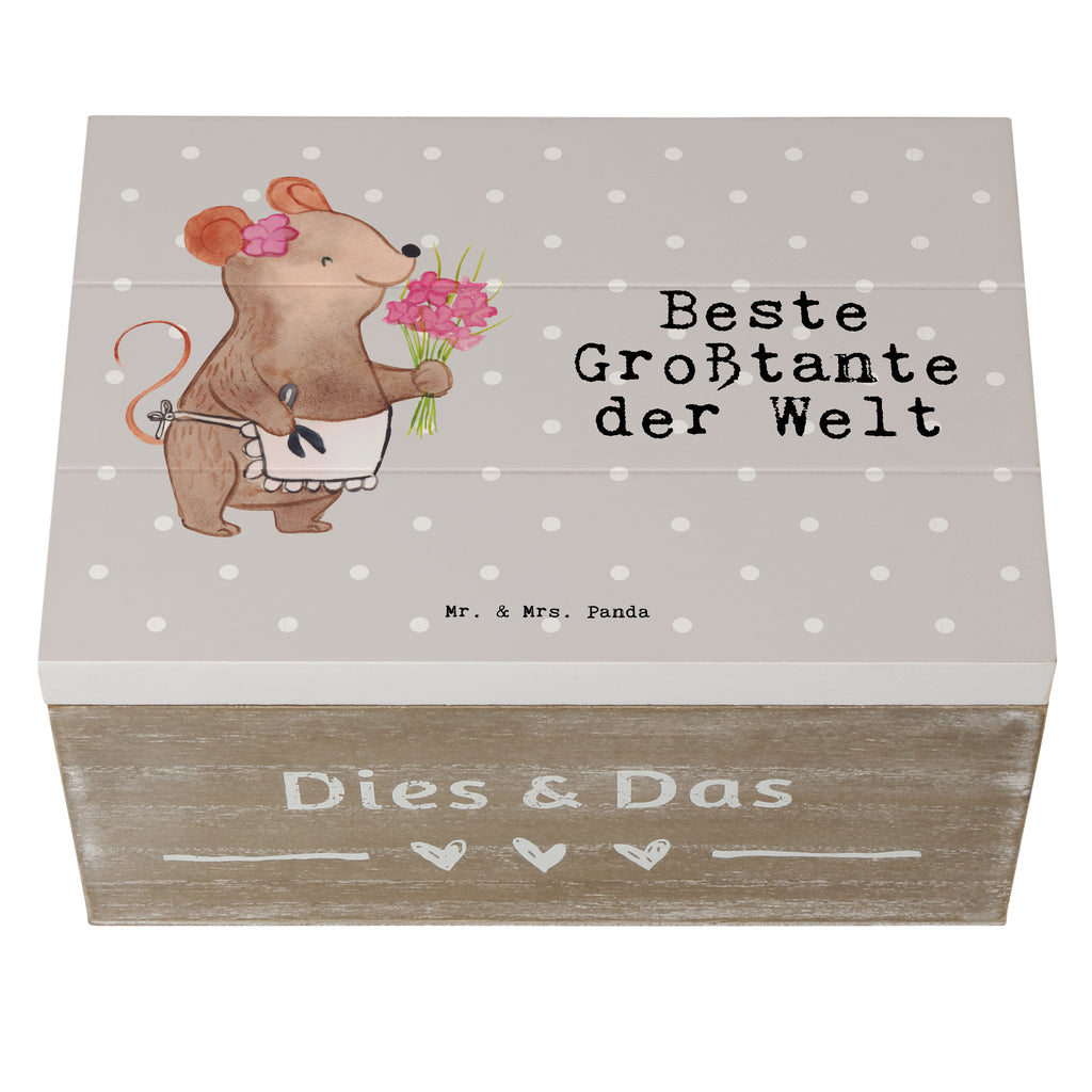 Holzkiste Maus Beste Großtante der Welt Großtante, Grosstante, Tante, Lieblingstante, Familie, Schwester, Tanten, Geschenk, Mitbringsel, Kleinigkeit, Beste, Nichte, Neffe, Groß  Holzkiste, Kiste, Schatzkiste, Truhe, Schatulle, XXL,  Erinnerungsbox, Erinnerungskiste, Dekokiste, Aufbewahrungsbox  für, Dankeschön, Geschenk, Schenken, Geburtstag, Geburtstagsgeschenk, Geschenkidee, Danke, Bedanken, Mitbringsel, Freude machen, Geschenktipp