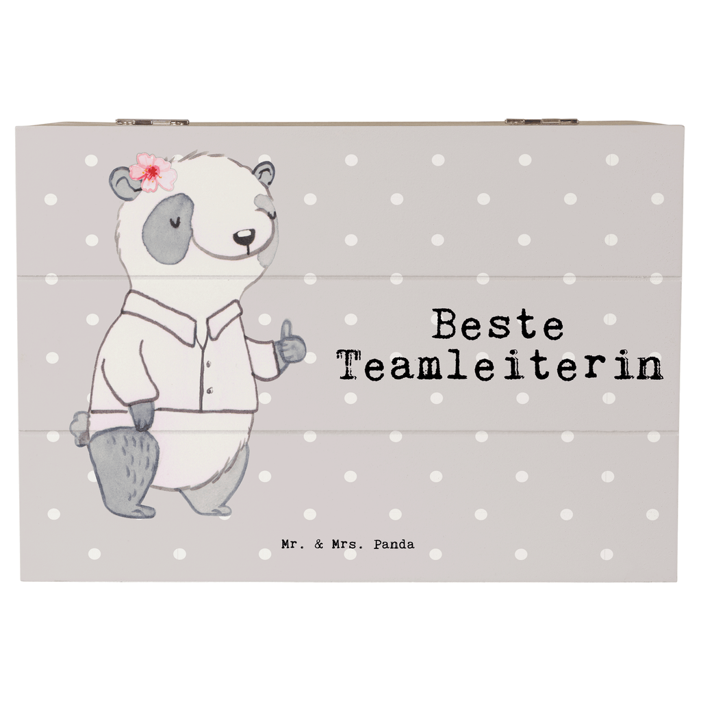 Holzkiste Panda Beste Teamleiterin Teamleiterin, Seminarleiterin, Gruppenleiterin, Leiterin, Kollegin, Chefin, Vorgesetzte, Abschied, Abschiedsgeschenk, Ruhestand Holzkiste, Kiste, Schatzkiste, Truhe, Schatulle, XXL,  Erinnerungsbox, Erinnerungskiste, Dekokiste, Aufbewahrungsbox  für, Dankeschön, Geschenk, Schenken, Geburtstag, Geburtstagsgeschenk, Geschenkidee, Danke, Bedanken, Mitbringsel, Freude machen, Geschenktipp