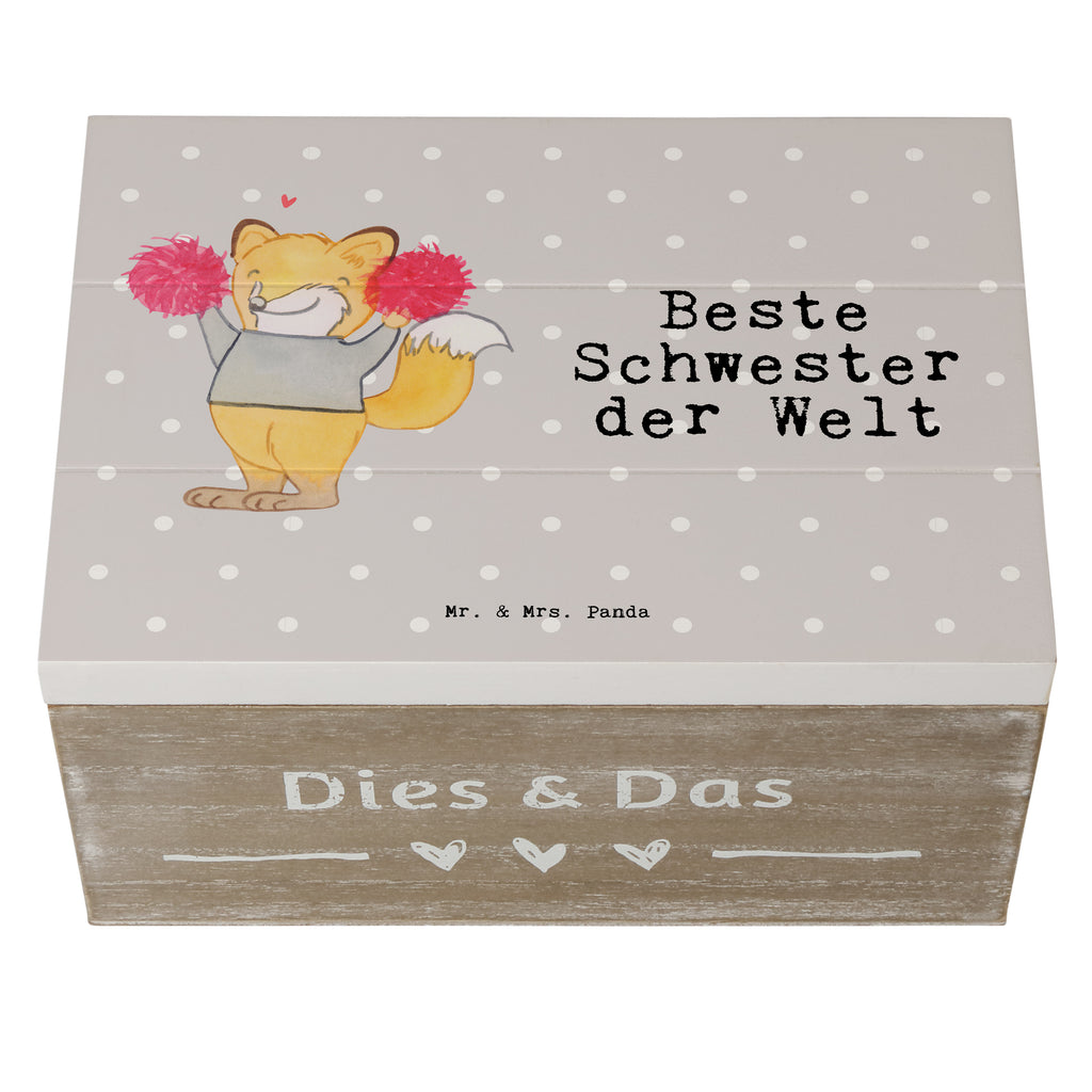 Holzkiste Fuchs Beste Schwester der Welt Schwester, Geschwister, Schwesterherz, Sister, Geschenk, Familie, Kleinigkeit, Beste, Tochter Holzkiste, Kiste, Schatzkiste, Truhe, Schatulle, XXL,  Erinnerungsbox, Erinnerungskiste, Dekokiste, Aufbewahrungsbox  für, Dankeschön, Geschenk, Schenken, Geburtstag, Geburtstagsgeschenk, Geschenkidee, Danke, Bedanken, Mitbringsel, Freude machen, Geschenktipp